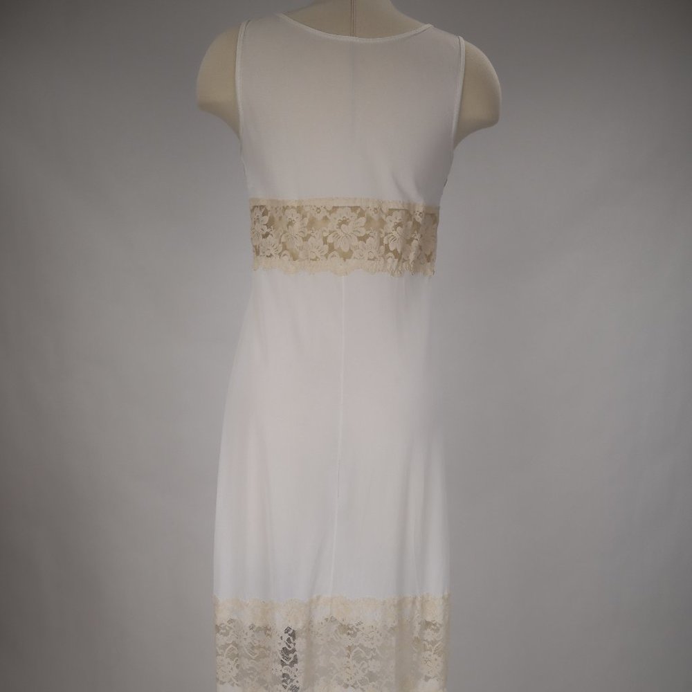🌺 Vintage Tosca Nightgown Robe Set White Lace Galore Bridal Peignoir Lingerie M - Picture 10 of 10
